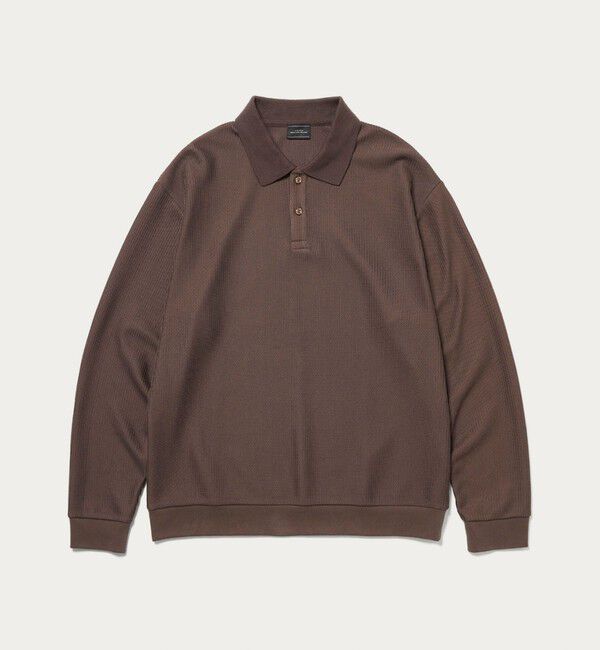 UNITED ARROWS green label relaxing「クリア ラッセル 長袖 ポロシャツ」|ポロシャツ|MD.BROWN
