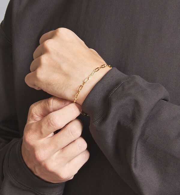 BEAUTY&YOUTH UNITED ARROWS「ブラス ペーパークリップ チェーン ブレスレット」|ブレスレット・バングル|