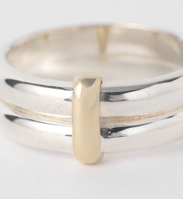 BEAUTY&YOUTH UNITED ARROWS「SILVER925 x BRASS ダブル リング」|リング|