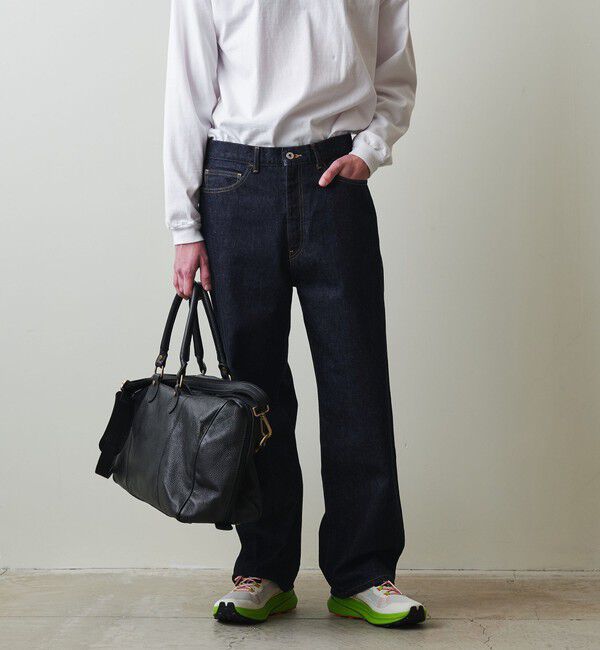 STEVEN ALAN「＜Steven Alan＞ 13.5oz デニム 5ポケット バギー テーパード パンツ」|デニム|NAVY