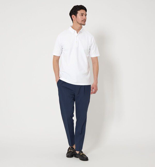 BEAUTY&YOUTH UNITED ARROWS「【WEB限定 WARDROBE SMART】ステイ クリーン ピケ BD ポロシャツ【抗菌・防臭】」|ポロシャツ|