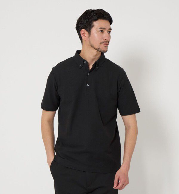 BEAUTY&YOUTH UNITED ARROWS「【WEB限定 WARDROBE SMART】ステイ クリーン ピケ BD ポロシャツ【抗菌・防臭】」|ポロシャツ|