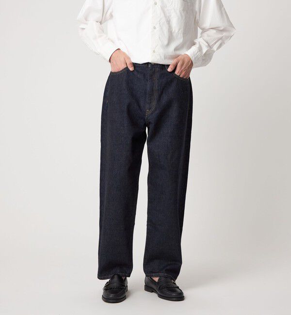 STEVEN ALAN「＜Steven Alan＞ 13.5oz デニム 5ポケット バギー テーパード パンツ」|デニム|