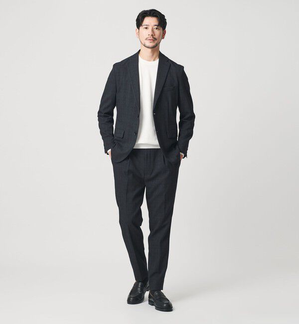 BEAUTY&YOUTH UNITED ARROWS「【WEB限定 WARDROBE SMART】LANATEC セットアップ/背抜きジャケット＆イージーパンツ」|スーツ|