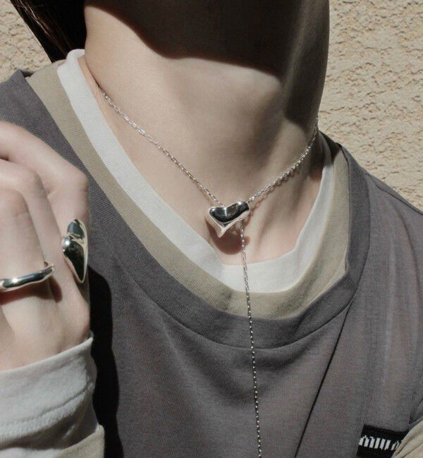 BEAUTY&YOUTH UNITED ARROWS「＜Soierie＞Distort heart ネックレス」|ネックレス|