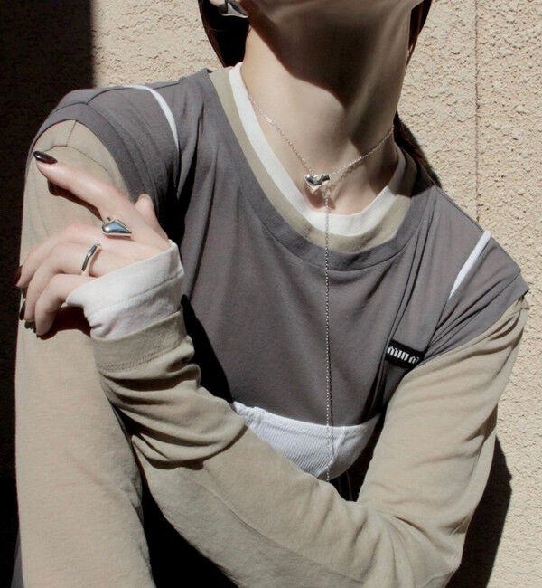 BEAUTY&YOUTH UNITED ARROWS「＜Soierie＞Distort heart ネックレス」|ネックレス|