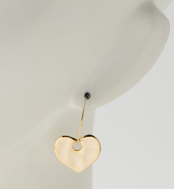 BEAUTY&YOUTH UNITED ARROWS「タタキ ハート フープピアス」|ピアス|