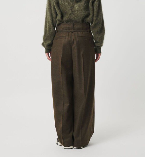 BEAUTY&YOUTH UNITED ARROWS「毛ブレンド ハイウエスト タックワイドパンツ」|その他|