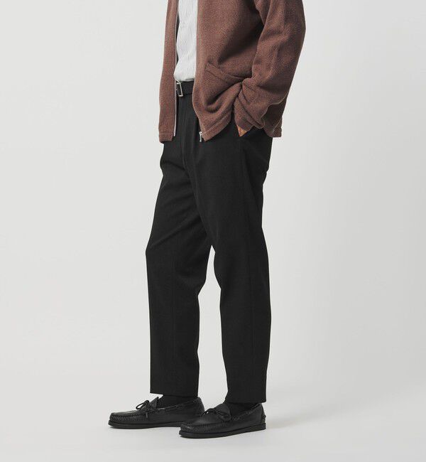 BEAUTY&YOUTH UNITED ARROWS「ツイル 1プリーツ テーパード パンツ NO.5 ヨコストレッチ」|チノ|