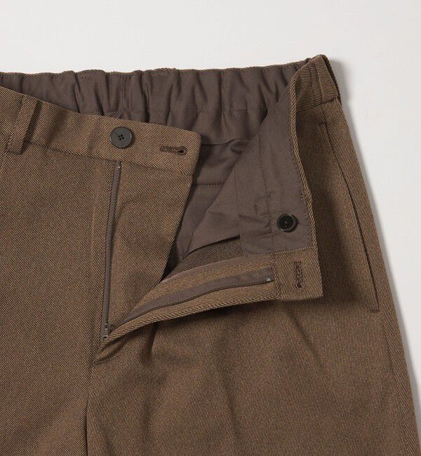 BEAUTY&YOUTH UNITED ARROWS「ツイル 1プリーツ テーパード パンツ NO.5 ヨコストレッチ」|チノ|