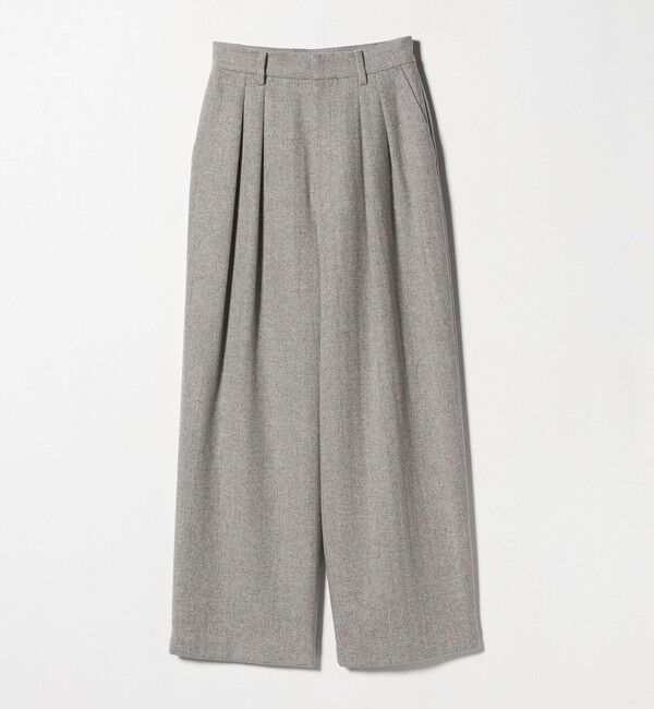 BEAUTY&YOUTH UNITED ARROWS「毛ブレンド ヘリンボーンワイドパンツ」|スラックス|
