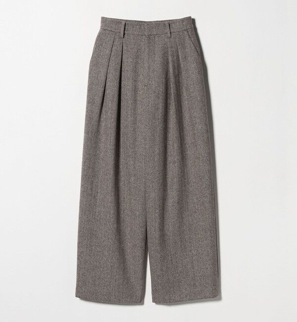 BEAUTY&YOUTH UNITED ARROWS「毛ブレンド ヘリンボーンワイドパンツ」|スラックス|