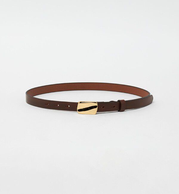 STEVEN ALAN「＜Steven Alan＞プレート バックル ベルト」|ベルト|DK.BROWN