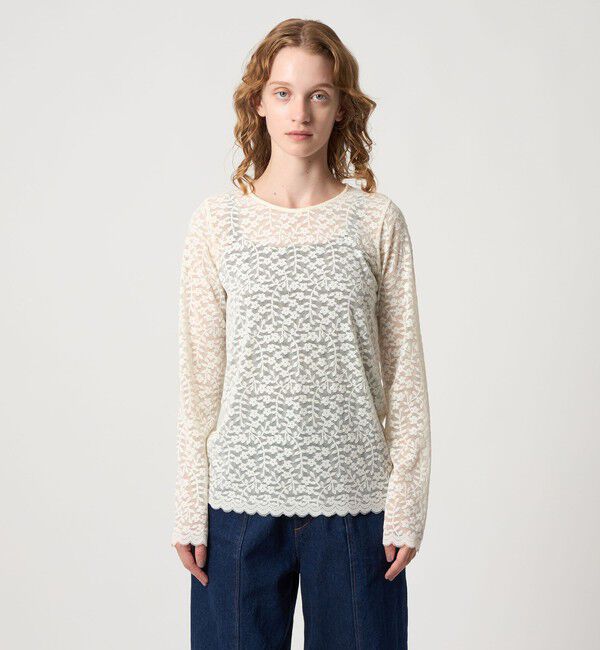 STEVEN ALAN「＜Steven Alan＞フラワーレース プルオーバー」|Tシャツ・カットソー|