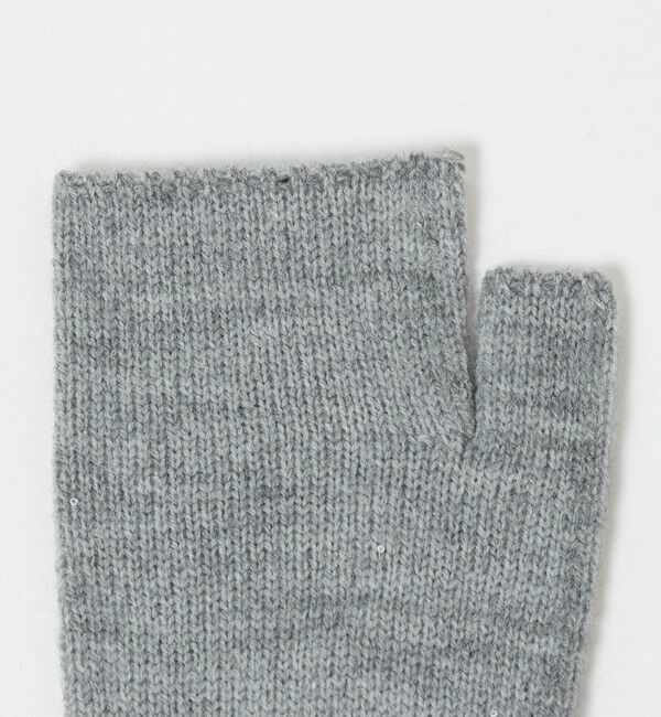 BEAUTY&YOUTH UNITED ARROWS「スパンコール リブ フィンガーレス グローブ」|手袋|