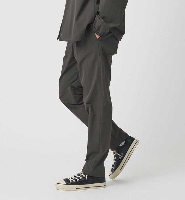 BEAUTY&YOUTH UNITED ARROWS「360&deg;MASTER 1プリーツ テーパード イージーパンツ NO.5 セットアップ対応 撥水 ストレッチ ウォッシャブル」|チノ|
