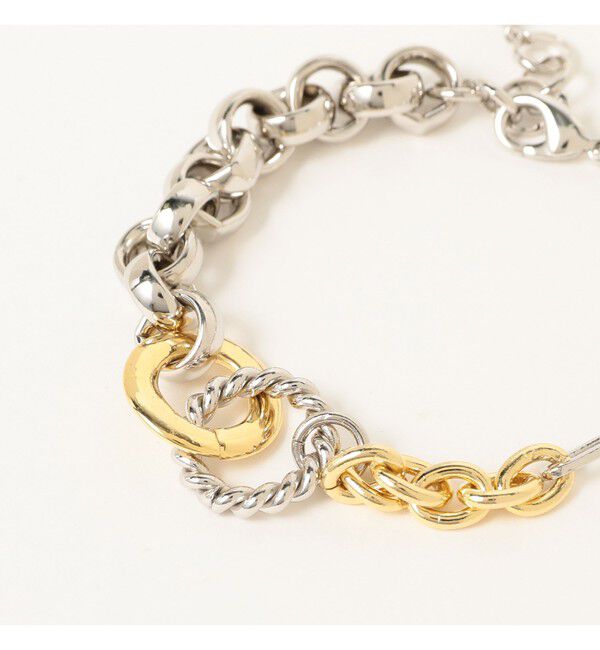 Ray BEAMS 「ミックス チェーン ブレスレット」|ブレスレット・バングル|