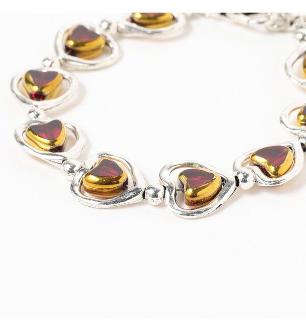 Ray BEAMS 「〇Otro Accesorio / ハート レイヤード ブレスレッド」|ブレスレット・バングル|