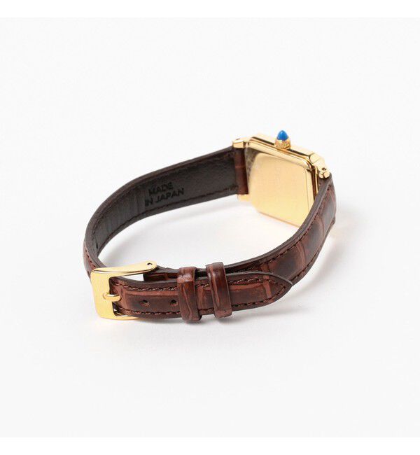 Demi-Luxe BEAMS 「スクエア 型押レザー 腕時計Ⅱ」|腕時計|