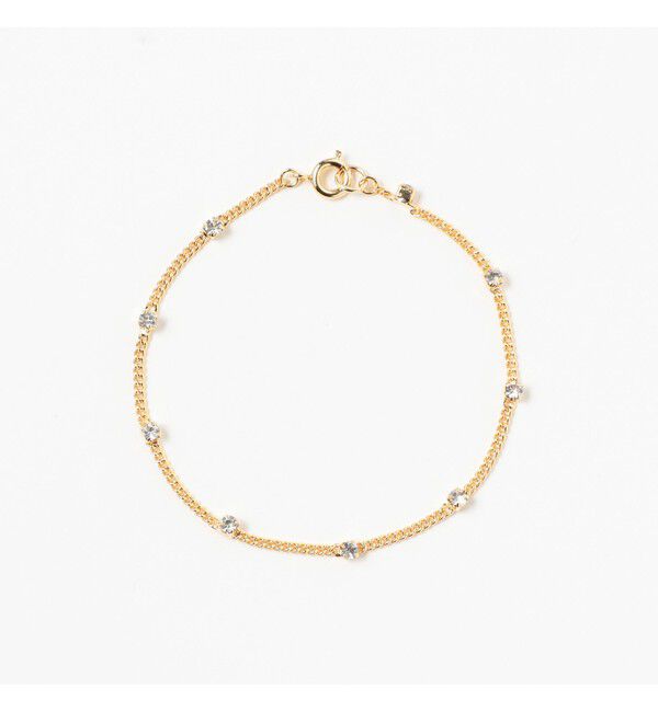 Ray BEAMS 「ビジュー チェーン ブレスレット」|ブレスレット・バングル|