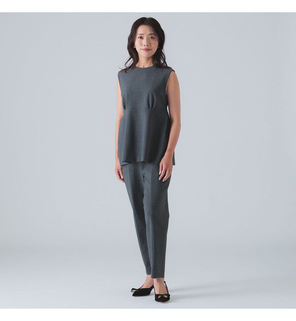 Demi-Luxe BEAMS 「ダブルクロス テーパードパンツ」|チノ|