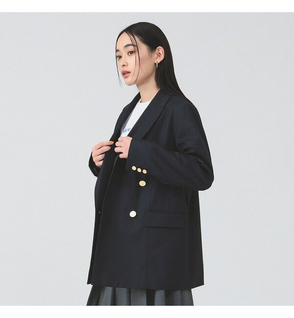 Ray BEAMS 「4ボタン ダブル ブレザー」|テーラードジャケット|