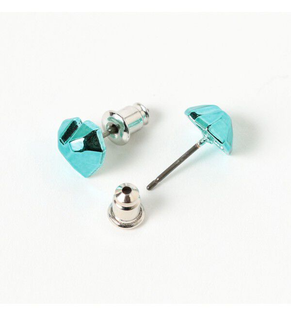 Ray BEAMS 「カラー スタッズハートピアス」|ピアス|