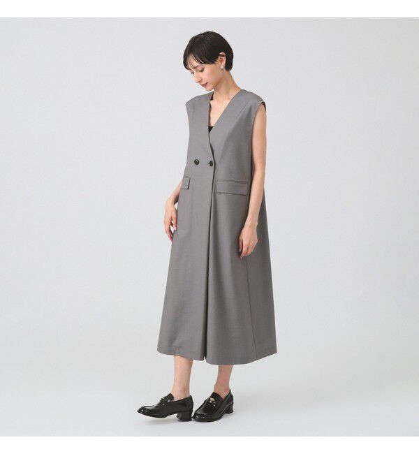 Ray BEAMS 「ロング ジレ ワンピース」|ワンピース|