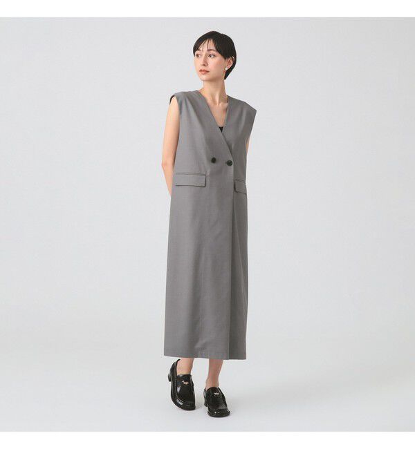 Ray BEAMS 「ロング ジレ ワンピース」|ワンピース|