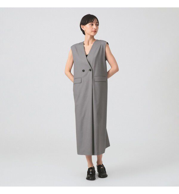 Ray BEAMS 「ロング ジレ ワンピース」|ワンピース|