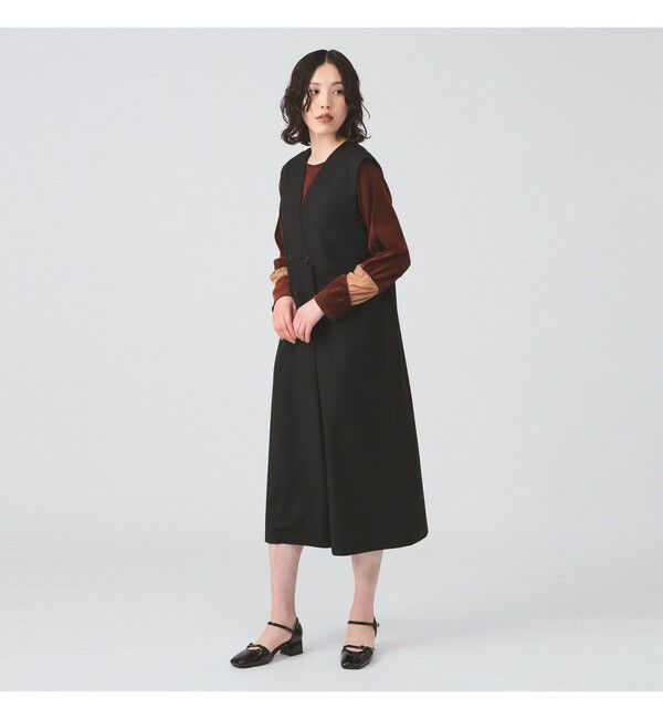 Ray BEAMS 「ロング ジレ ワンピース」|ワンピース|