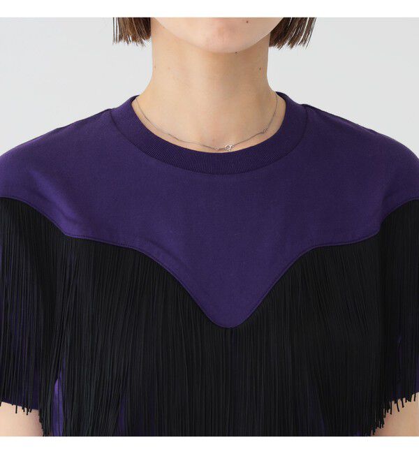 BEAMSBOY「【別注】Wrangler &times; maturely / フリンジ ショートスリーブ Tシャツ」|Tシャツ・カットソー|