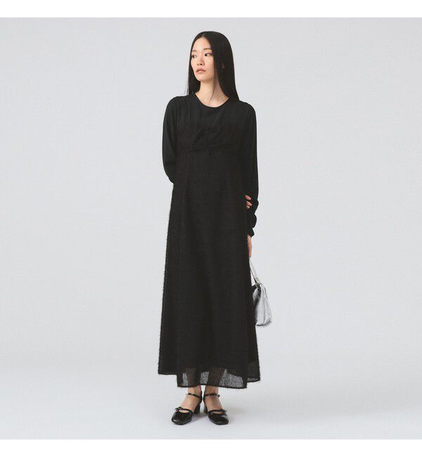 Ray BEAMS 「フリンジ フレア ワンピース」|ワンピース|