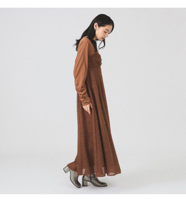 Ray BEAMS 「フリンジ フレア ワンピース」|ワンピース|