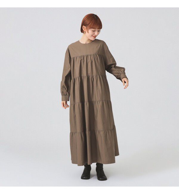 Ray BEAMS 「【別注】GYMPHLEX / ティアード ワンピース」|ワンピース|KHAKI_BROWN