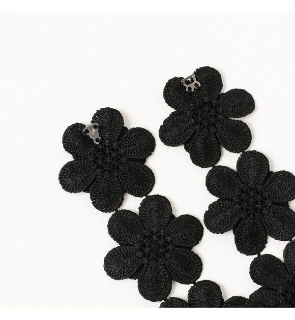 Ray BEAMS 「ビッグ フラワー ファブリック チョーカー」|ネックレス|