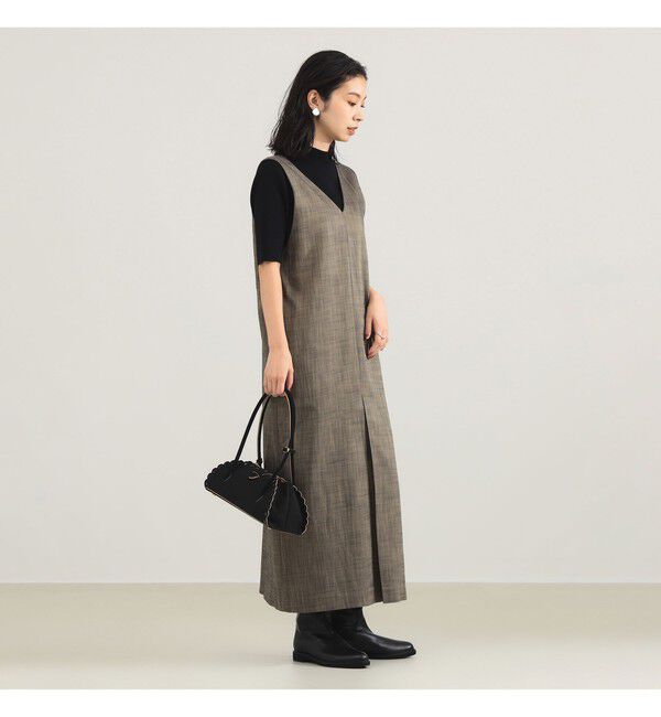 Demi-Luxe BEAMS 「2WAY Vネックワンピース」|ワンピース|