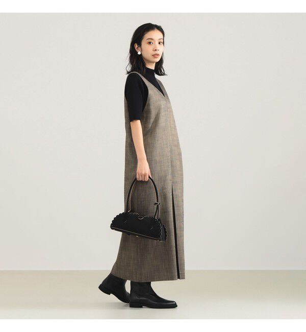 Demi-Luxe BEAMS 「2WAY Vネックワンピース」|ワンピース|