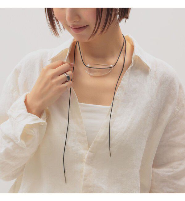 Demi-Luxe BEAMS 「	Lemme. / Mass Code ネックレス」|その他|BLACK&times;CLEAR