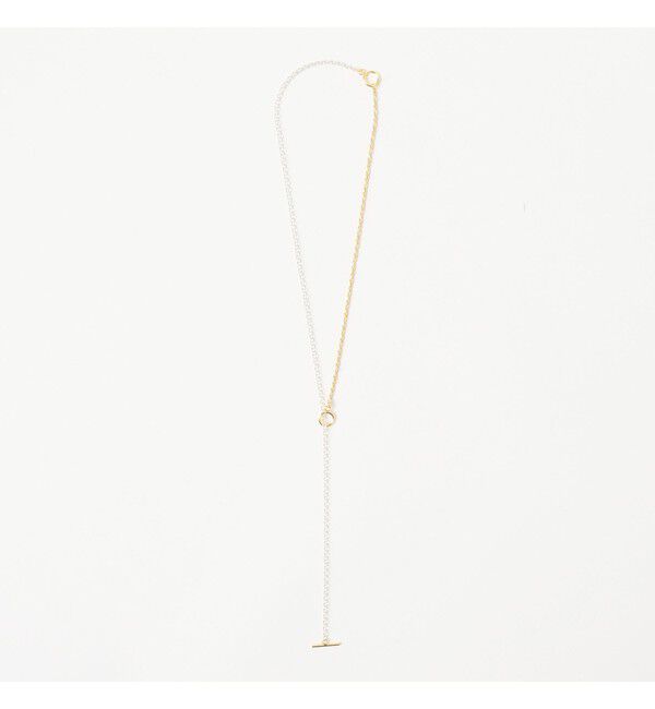 Demi-Luxe BEAMS 「ISOLATION / コンビネーション ロングネックレス シルバー&times;ゴールド ILN-0139」|その他|