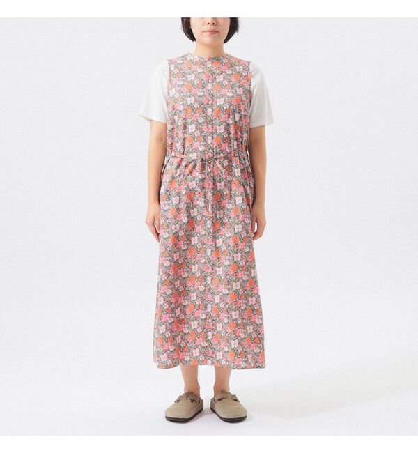 BEAMSBOY「リバティ ベルト ノースリーブ ワンピース」|ワンピース|