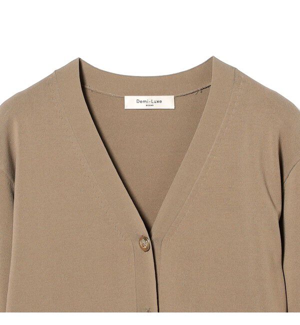 Demi-Luxe BEAMS 「メタルボタン Vネック カーディガン」|ニット・セーター|