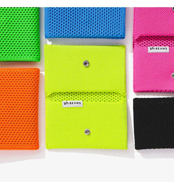 BEAMS「bPr BEAMS / ニット カードケース」|ステーショナリー|YELLOW