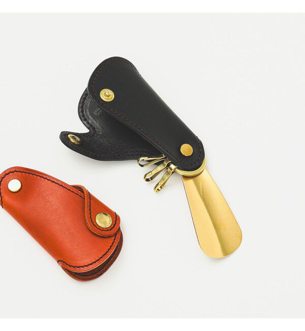 BEAMS PLUS「ARTS & CRAFTS / ELBAMATT SHOE HORN KEY CASE」|財布|BLACK