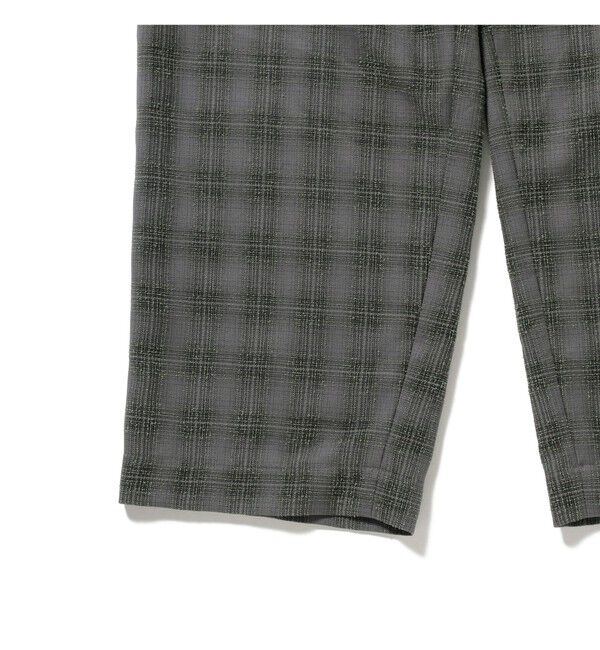 BEAMS「ブークレ チェック イージーパンツ」|チノ|