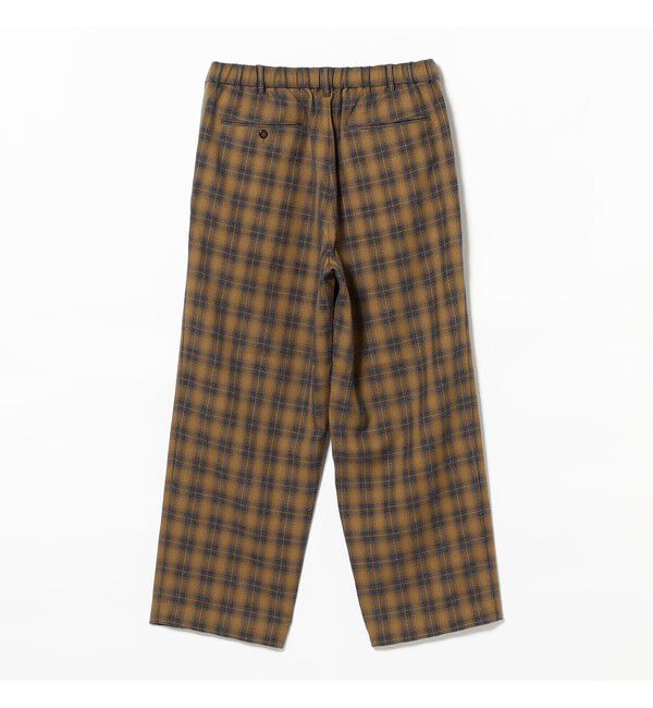 BEAMS「ブークレ チェック イージーパンツ」|チノ|