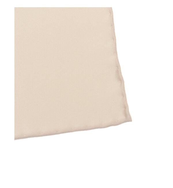 SHIPS「SHIPS: シルク サテン ホワイト ソリッド ポケットチーフ 」|ハンカチ|