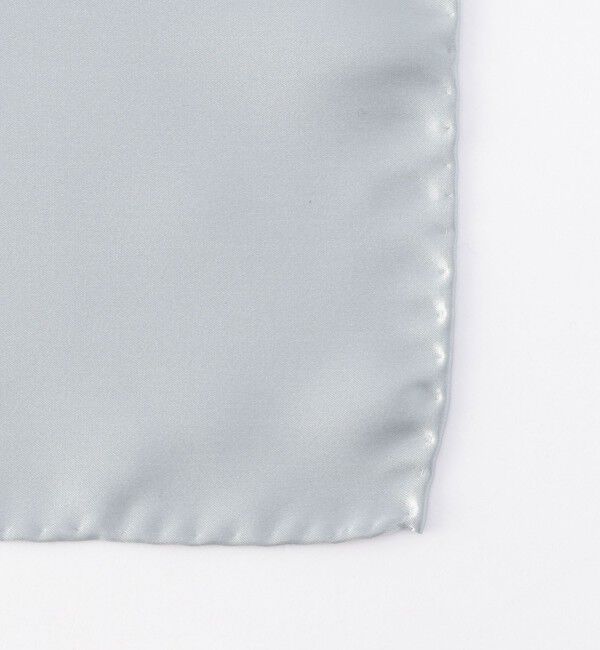 SHIPS「SHIPS: シルク サテン ホワイト ソリッド ポケットチーフ 」|ハンカチ|