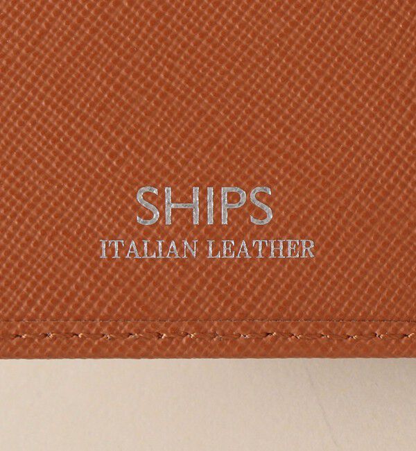 SHIPS「SHIPS:【SAFFIANO LEATHER】 イタリアンレザー 2つ折 財布」|財布|