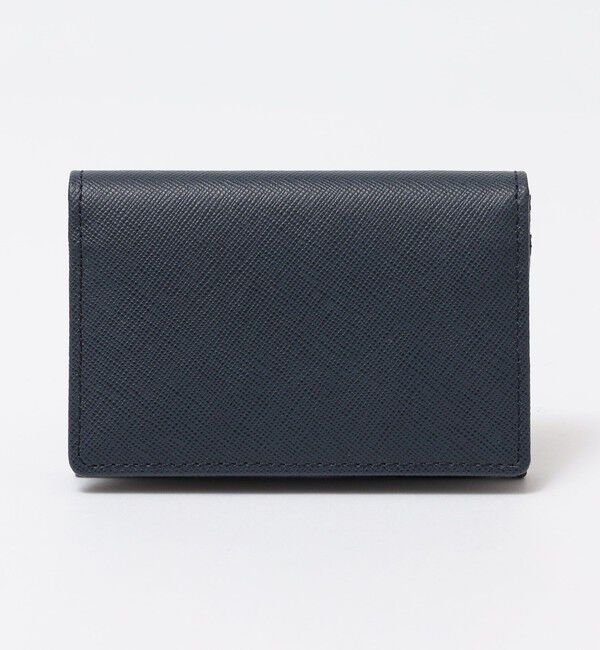 SHIPS「SHIPS:【SAFFIANO LEATHER】イタリアンレザー  カードケース （名刺入れ）」|名刺入れ・カードケース|ネイビー